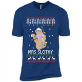 Mrs Slothy Christmas - Premium Short Sleeve T-Shirt