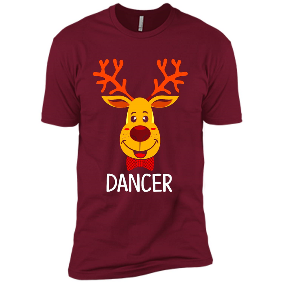 Dancer Santa Claus Funny Xmas Holiday T-Shirt - Premium Short Sleeve T-Shirt