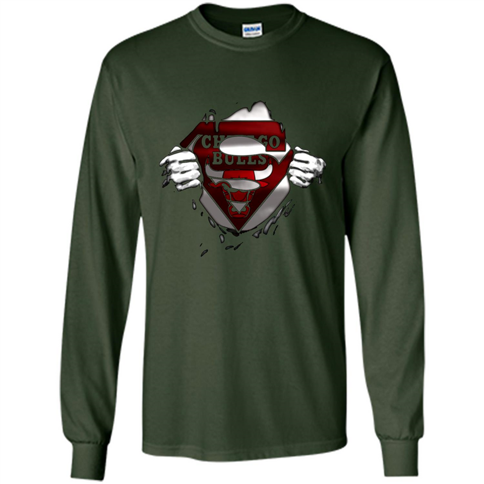 Chicago Bulls And Superman Fans - Long Sleeve T-Shirt