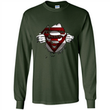 Chicago Bulls And Superman Fans - Long Sleeve T-Shirt