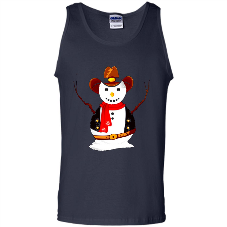 Snowman Cowboy Merry Christmas Xmas