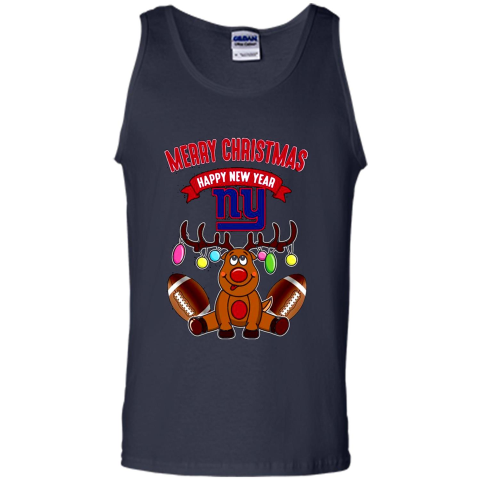 New York Giants NFL Reindeer Funny Merry Christmas And Happy New Year
