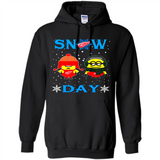 Snow Day Shirt For Detroit Red Wings Vs Minion Fans pingpong