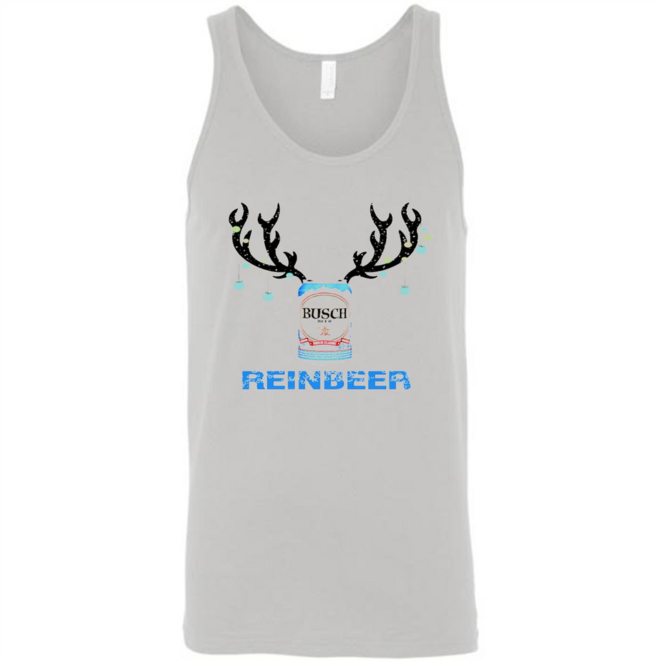 Busch Reinbeer Funny Beer Reindeer Christmas Sweatshirt - Canvas Unisex Tank