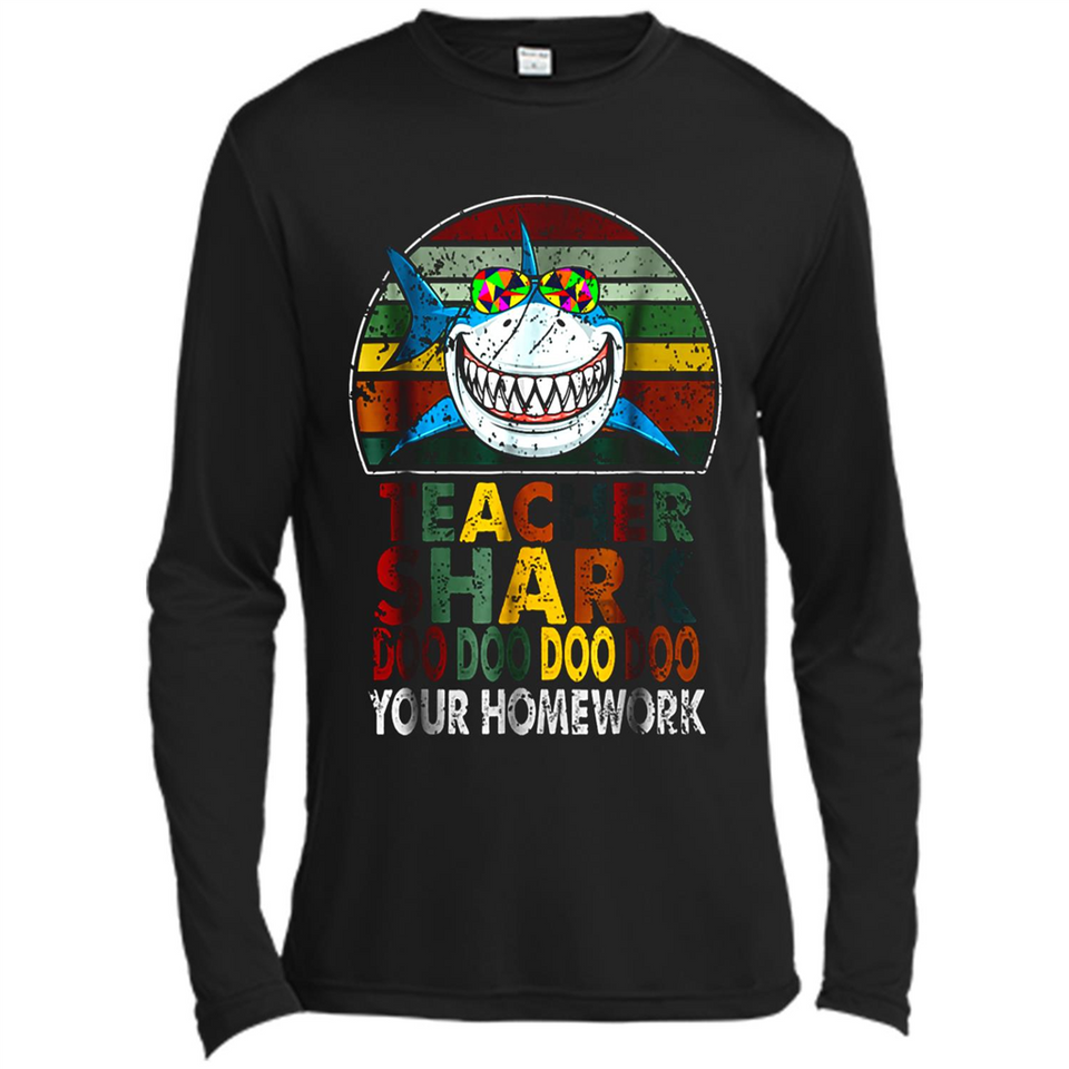 Teacher Shark Doo Doo Doo Your Homework Funny shirt Ladies' Boyfriend