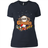 Snoopy Christmas San Francisco Giants - Ladies' Boyfriend T-Shirt
