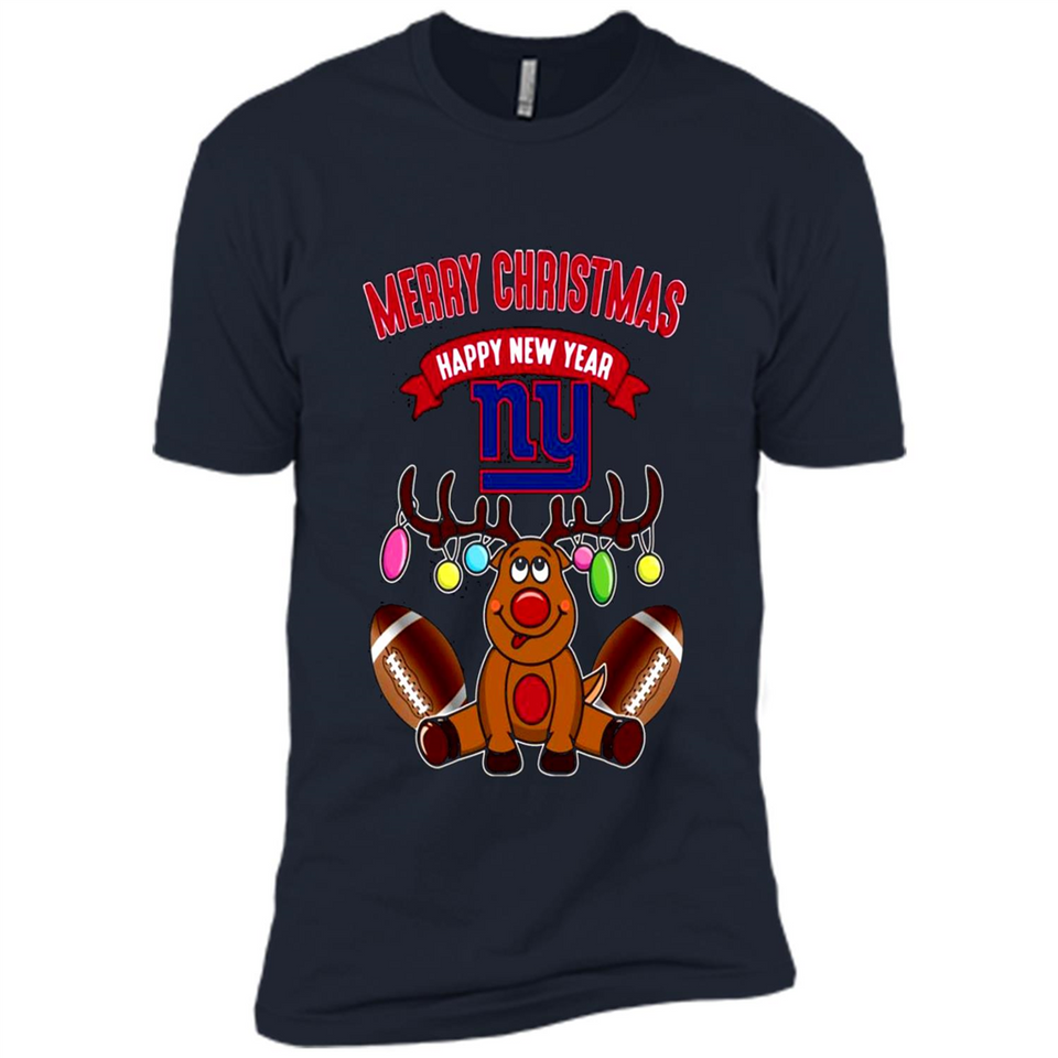 New York Giants NFL Reindeer Funny Merry Christmas And Happy New Year