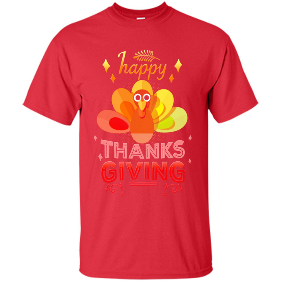 Happy Thanksgiving Turkey Day Colorful Cute