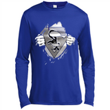 Chicago White Sox And Superman Fans - Canvas Long Sleeve T-Shirt
