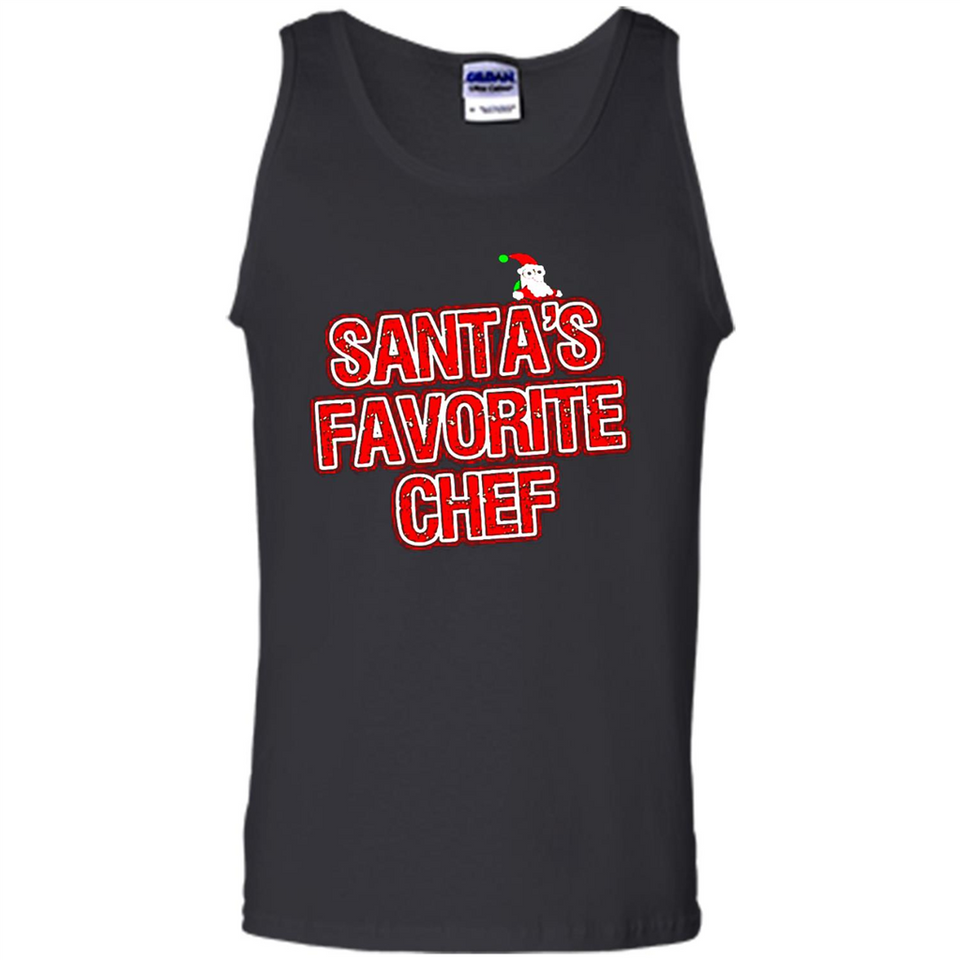 Funny Christmas Clothes - Santas Favorite Chef - Tank Top