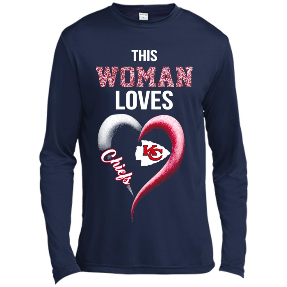 This Woman love Chiefs NFL football team - Canvas Long Sleeve T-Shirt