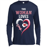 This Woman love Chiefs NFL football team - Canvas Long Sleeve T-Shirt