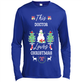 This Doctor Loves Christmas Tree Shirt with Snowman