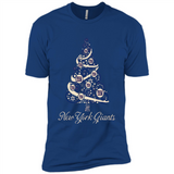 New York Giants NFL Football Team Logo Christmas Tree T-Shirt - Premium Short Sleeve T-Shirt