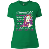 November Butterfly Girl - Ladies' Boyfriend T-Shirt