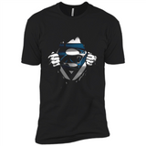 Carolina Panthers And Superman Fans - Premium Short Sleeve T-Shirt