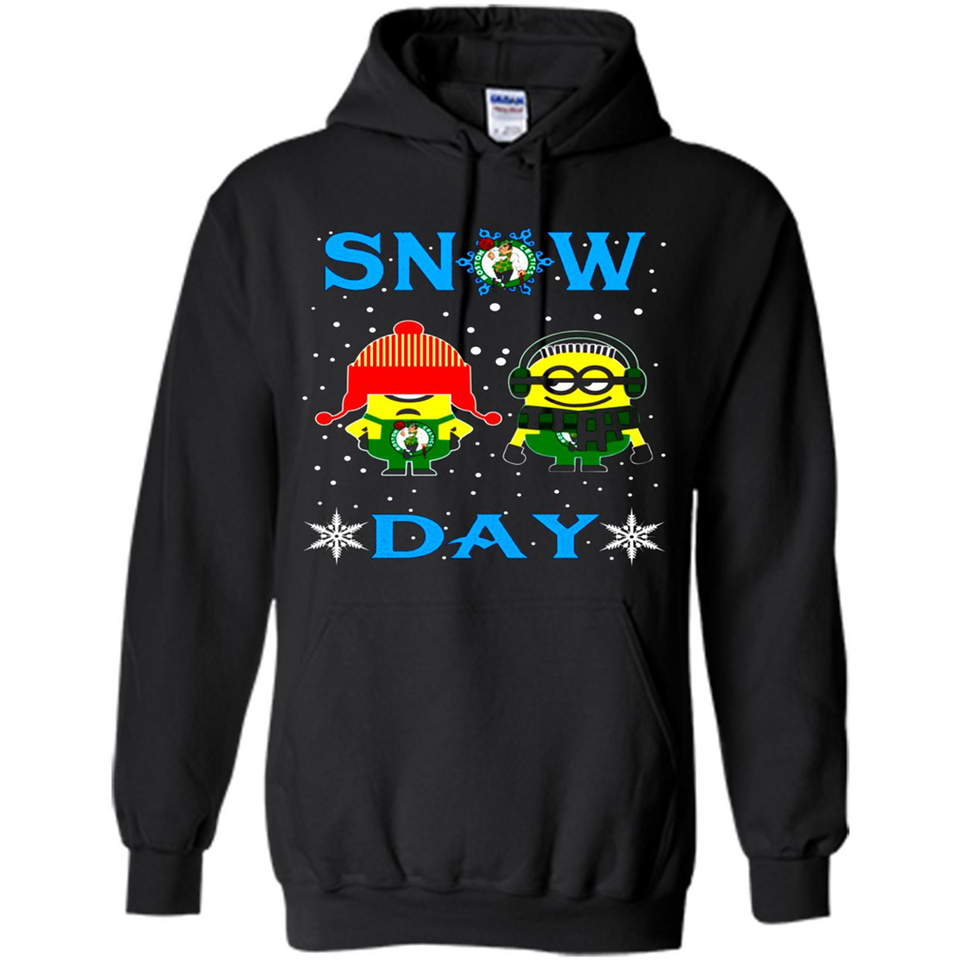 Snow Day Shirt For Boston Celtics Vs Minion Fans pingpong