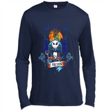 Chicago Blackhawks Halloween The Nightmare Before Christmas - Canvas Long Sleeve T-Shirt