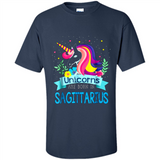 Unicorns are born in Sagittarius Birthday Rainbow Custom Ultra Cotton