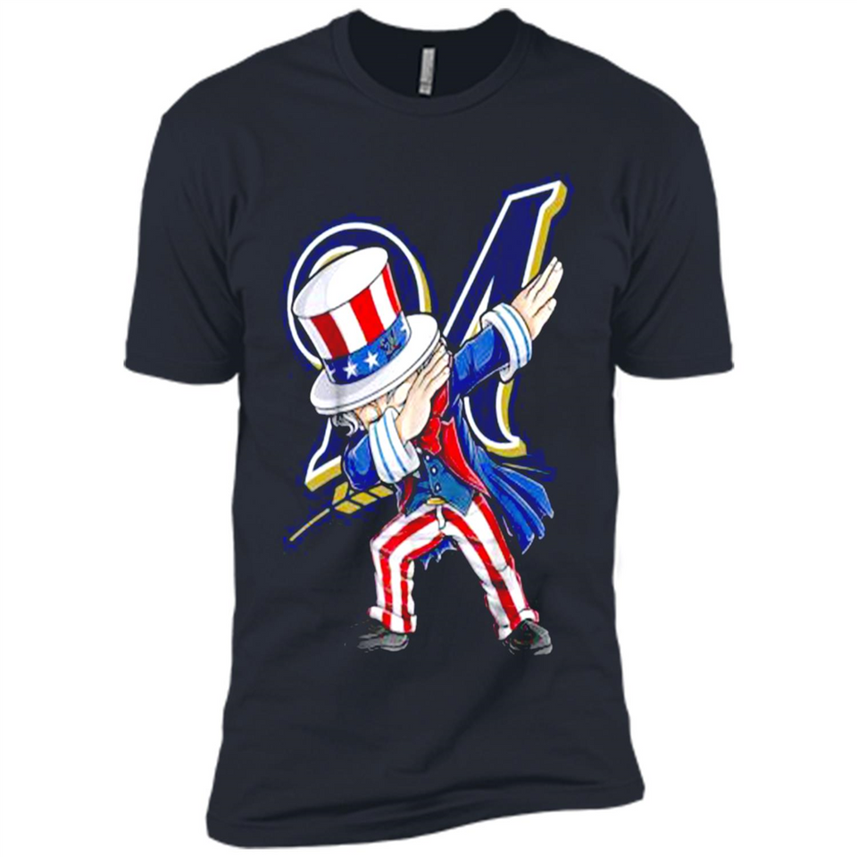 MLB MILWAUKEE BREWERS UNCLE SAM DABBING INDEPENDENCE DAY