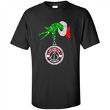 Funny Washington Wizards Glitter Grinch Monogram Ornament Christmas - Shirt