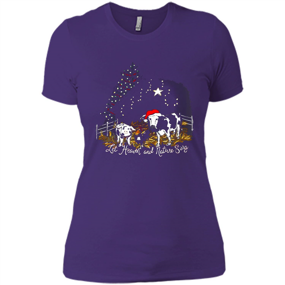 Let Heaven And Nature Sing Christmas Sweater PINGPONG - Ladies' Boyfriend T-Shirt