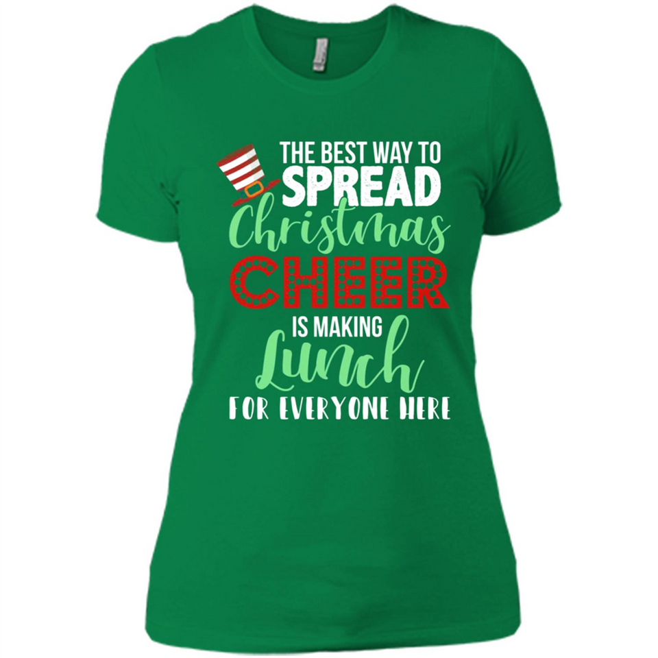 Spread Christmas Cheer Lunch Family Xmas Gift Ls - Ladies' Boyfriend T-Shirt