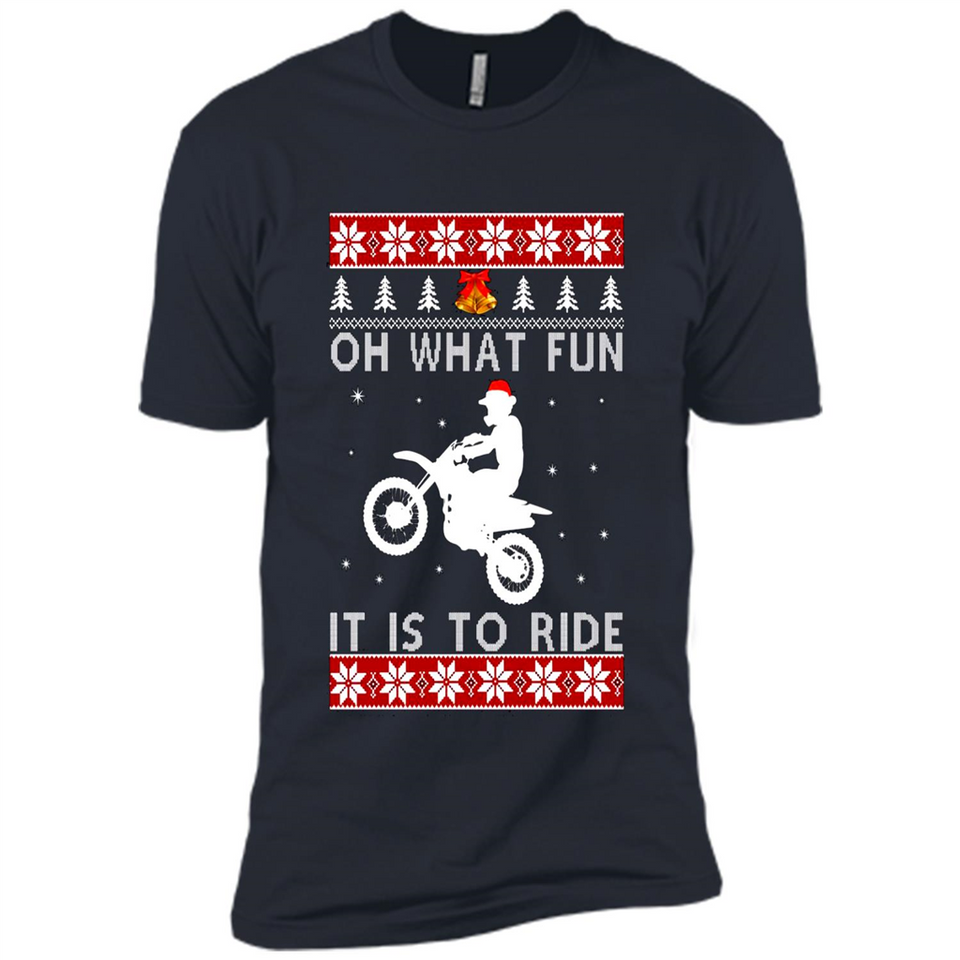 Motocross oh what fun it is to ride Christmas sweater PINGPONG