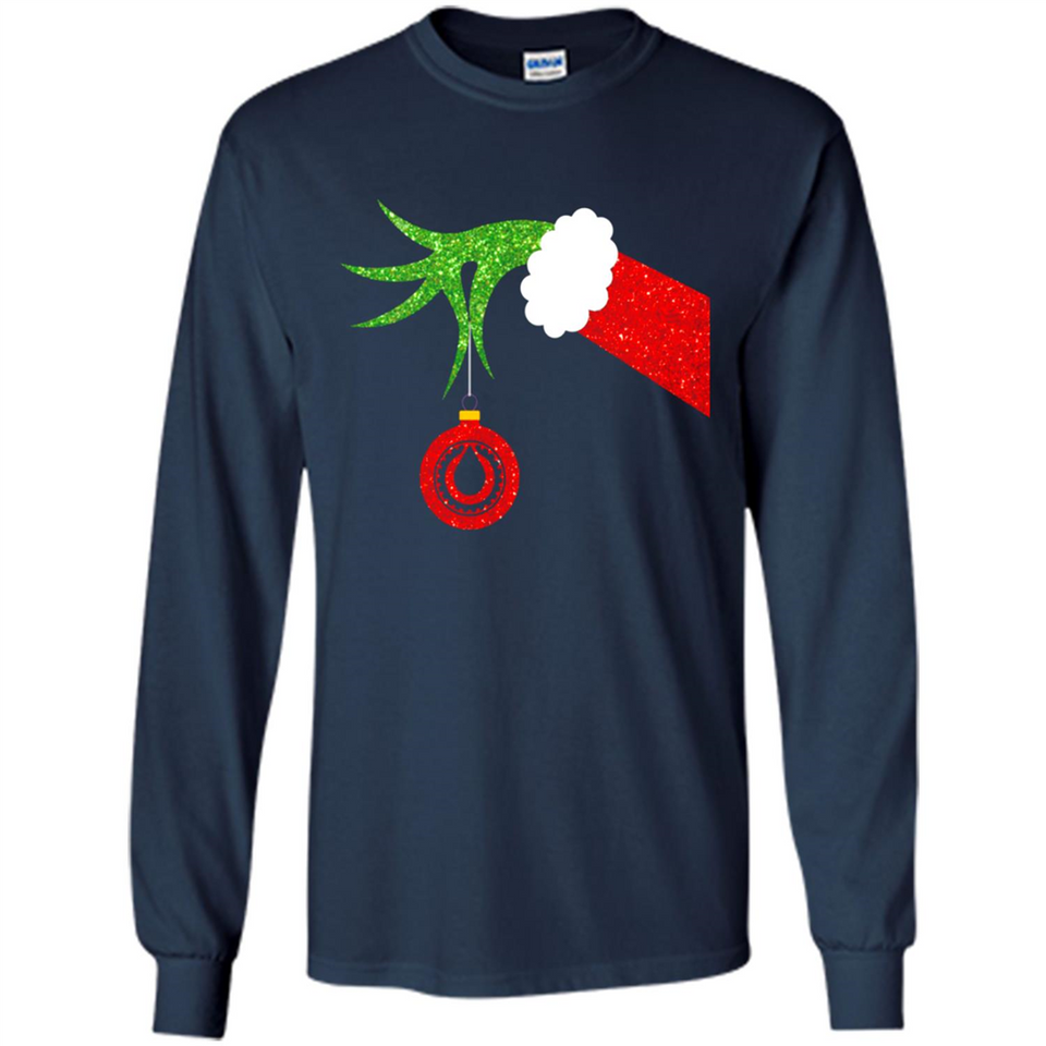 Funny Grinch Hand Holding Oiler Ornament Christmas PING PONG