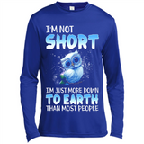 The owl I'm not short I just more down to Earth than most people - Canvas Long Sleeve T-Shirt