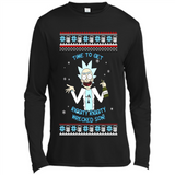 Rick and Morty Time to get Riggity Riggity Wrecked Son Christmas sweater - Canvas Long Sleeve T-Shirt