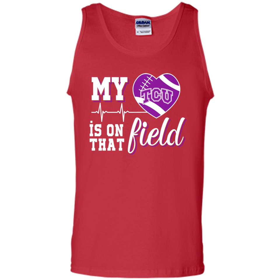 TCU Horned Frogs Football My Heart is on that Field - Tank Top