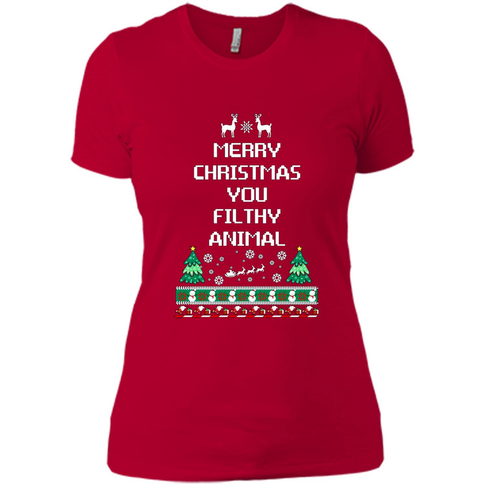 Merry Christmas You Filthy Animal Sweatshirt PINGPONG