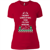 Merry Christmas You Filthy Animal Sweatshirt PINGPONG