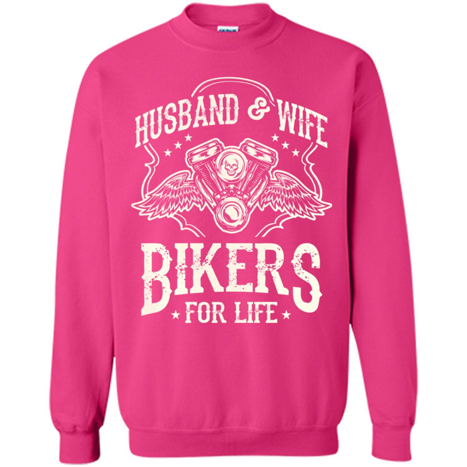 Husband & Wife Biker For Life Couple