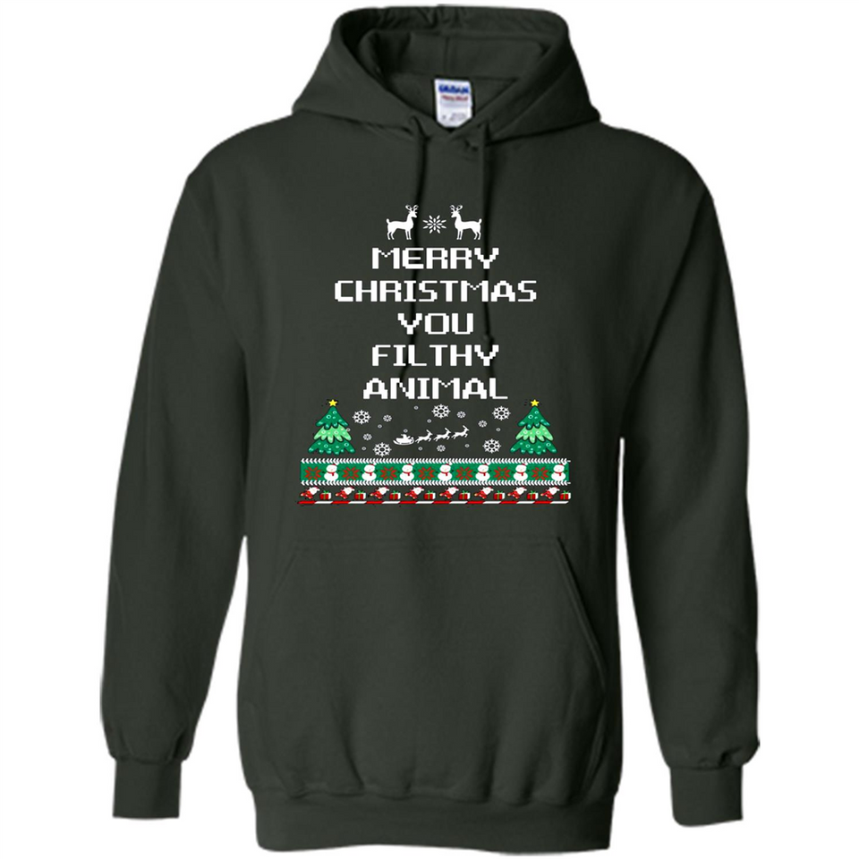 Merry Christmas You Filthy Animal Sweatshirt PINGPONG