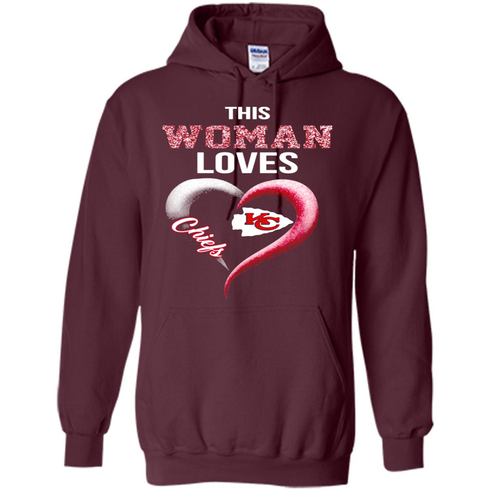 This Woman love Chiefs NFL football team - Hoodie