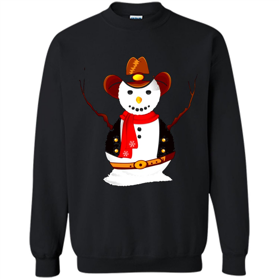 Snowman Cowboy Merry Christmas Xmas