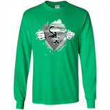 Chicago White Sox And Superman Fans - Long Sleeve T-Shirt