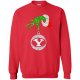 Fantastic Byu Cougars Glitter Grinch Monogram Ornament Christmas Gift - Sweatshirt