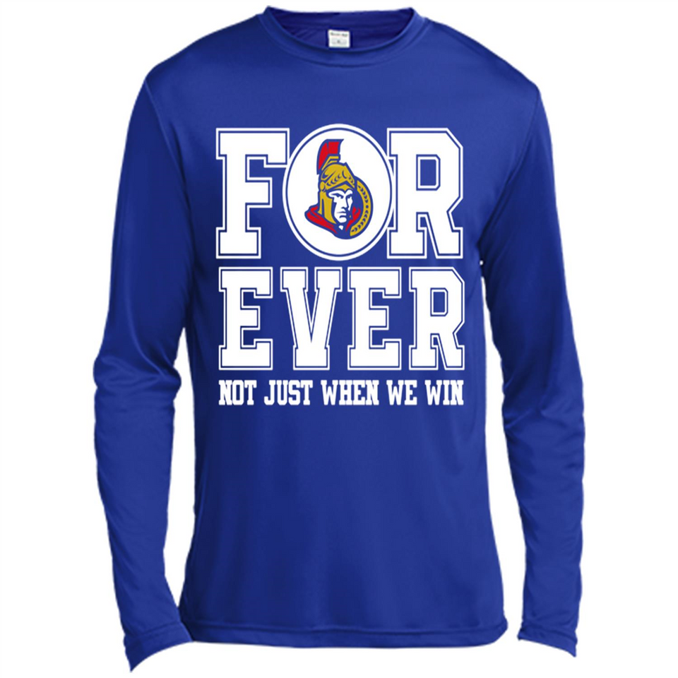 Ottawa Senators Forever For ever not just when we win - Canvas Long Sleeve T-Shirt