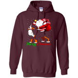 Merry Christmas Santa Claus With Big Dog sweater PINGPONG
