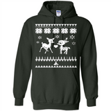 Rudolph and Clarice Ugly Christmas Sweater - Hoodie