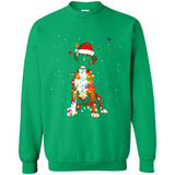 Christmas Lights Boxer Dog Funny Xmas Sweatshirt - Sweatshirt