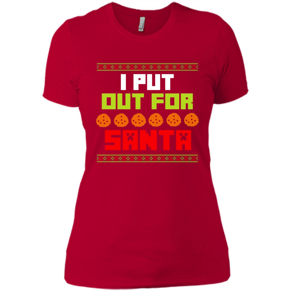 Cookies Out For Santa Christmas - Ladies' Boyfriend T-Shirt