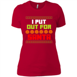 Cookies Out For Santa Christmas - Ladies' Boyfriend T-Shirt