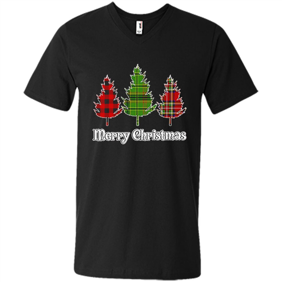 Plaid Christmas Tree Shirt Merry Christmas Plaid is Rad