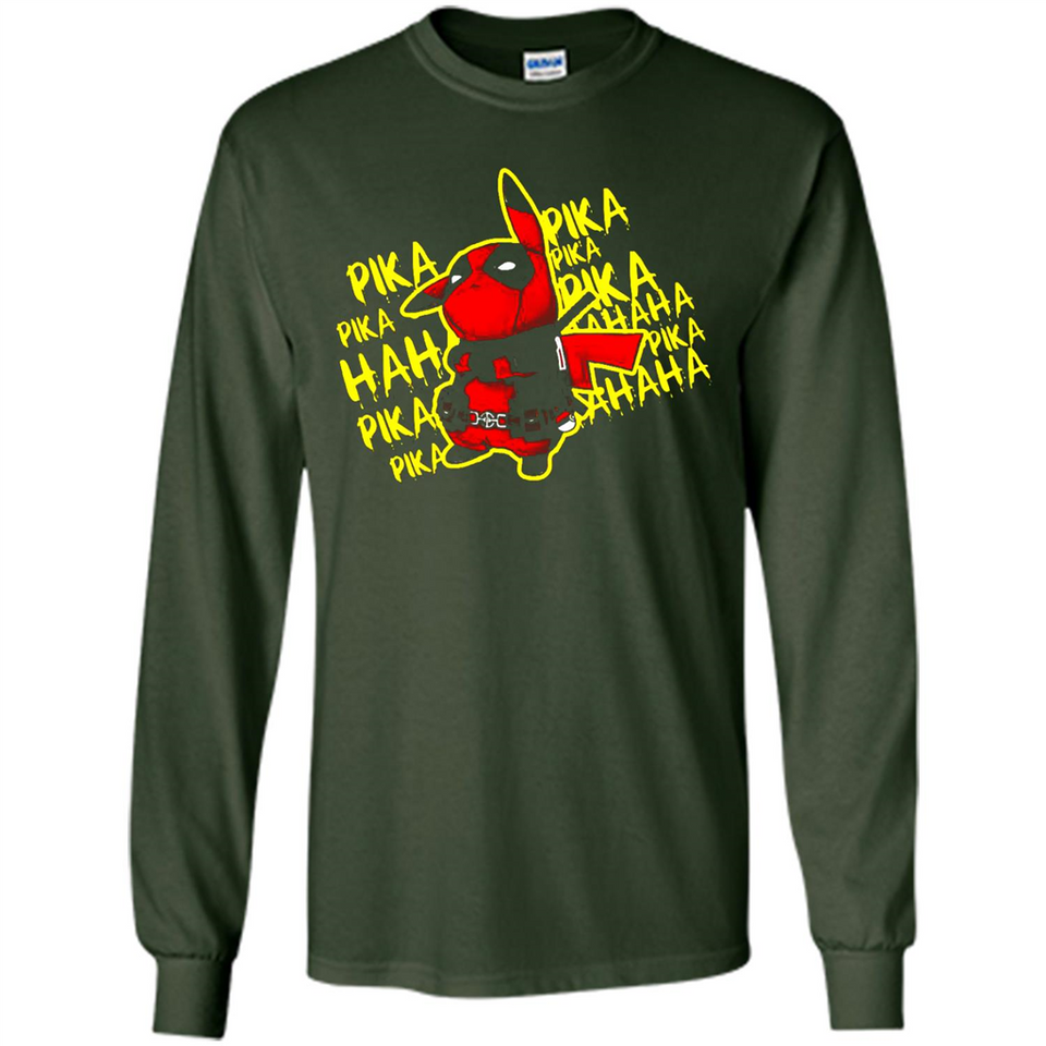 Pikachu Deadpool T-Shirt PINGPONG - Long Sleeve T-Shirt