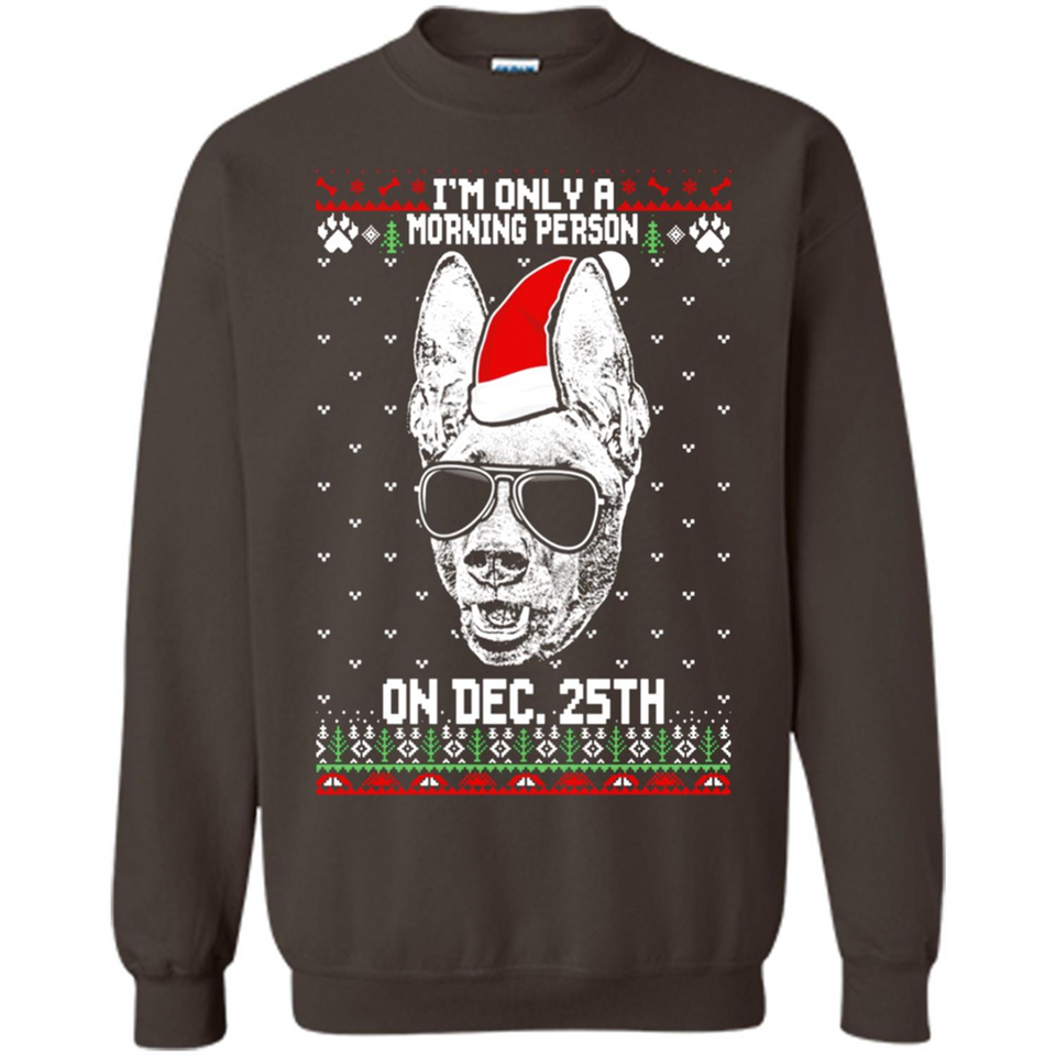 Morning Person Pharaoh Hound Funny Xmas - Sweatshirt