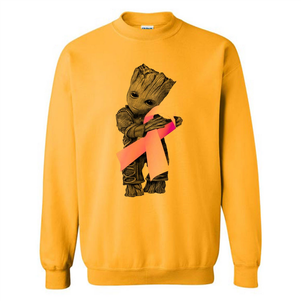 Groot Hug Breast Cancer - Sweatshirt